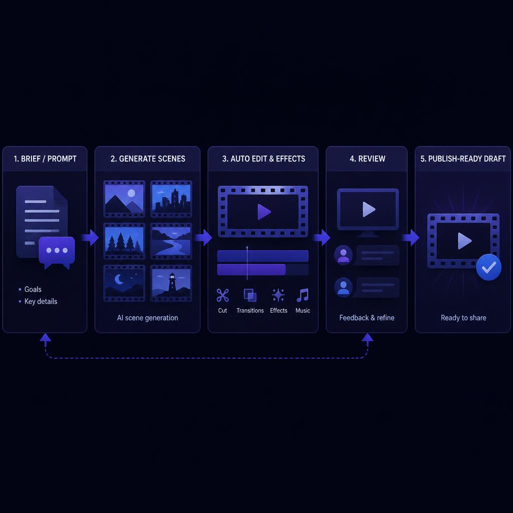 Prompt-to-video workflow